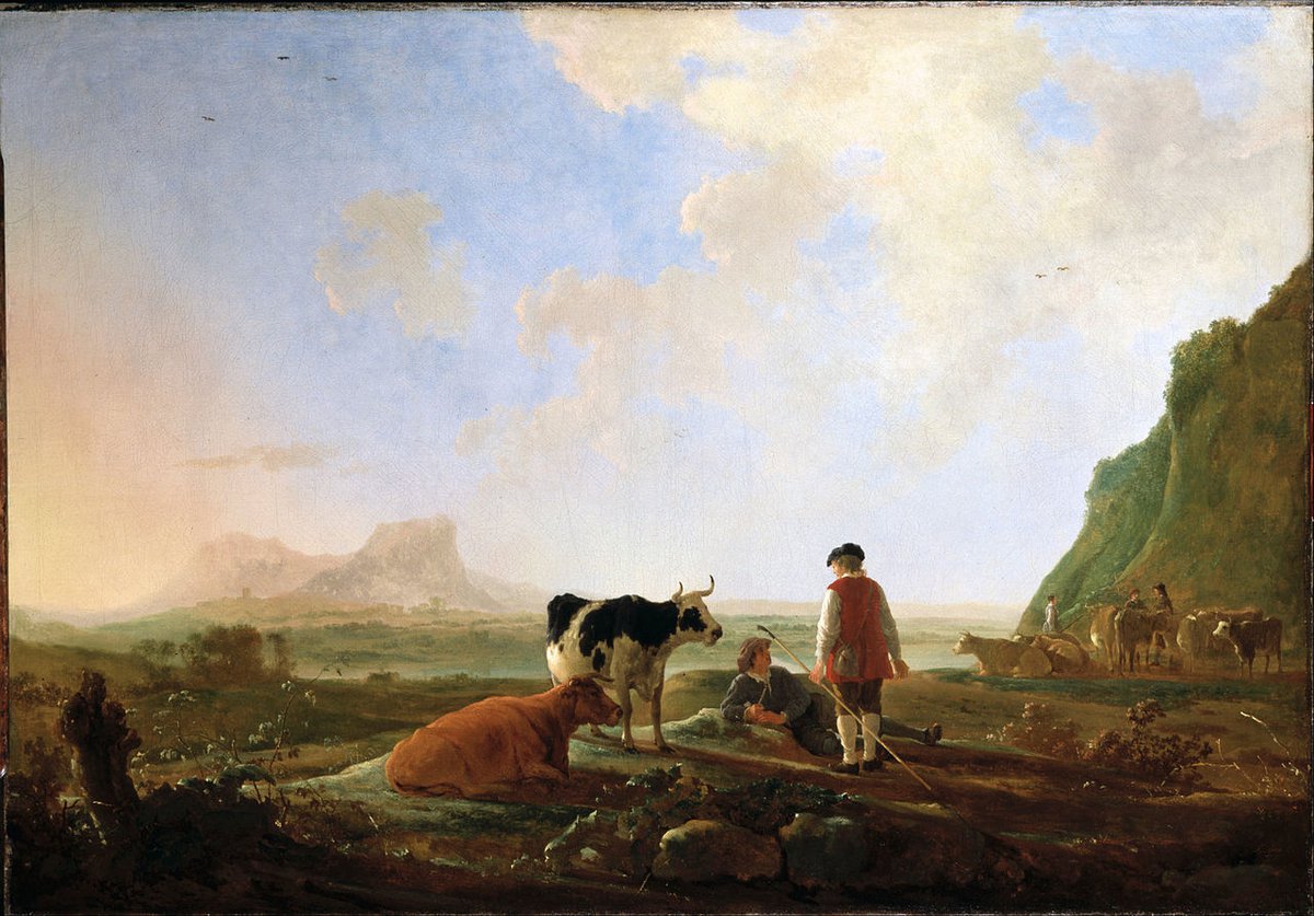 Aelbert Cuyp, Herders met koeien, ca. 1645