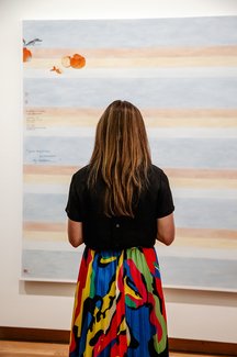 Tangenire on Imitation of Agnes Martin's Paintingin