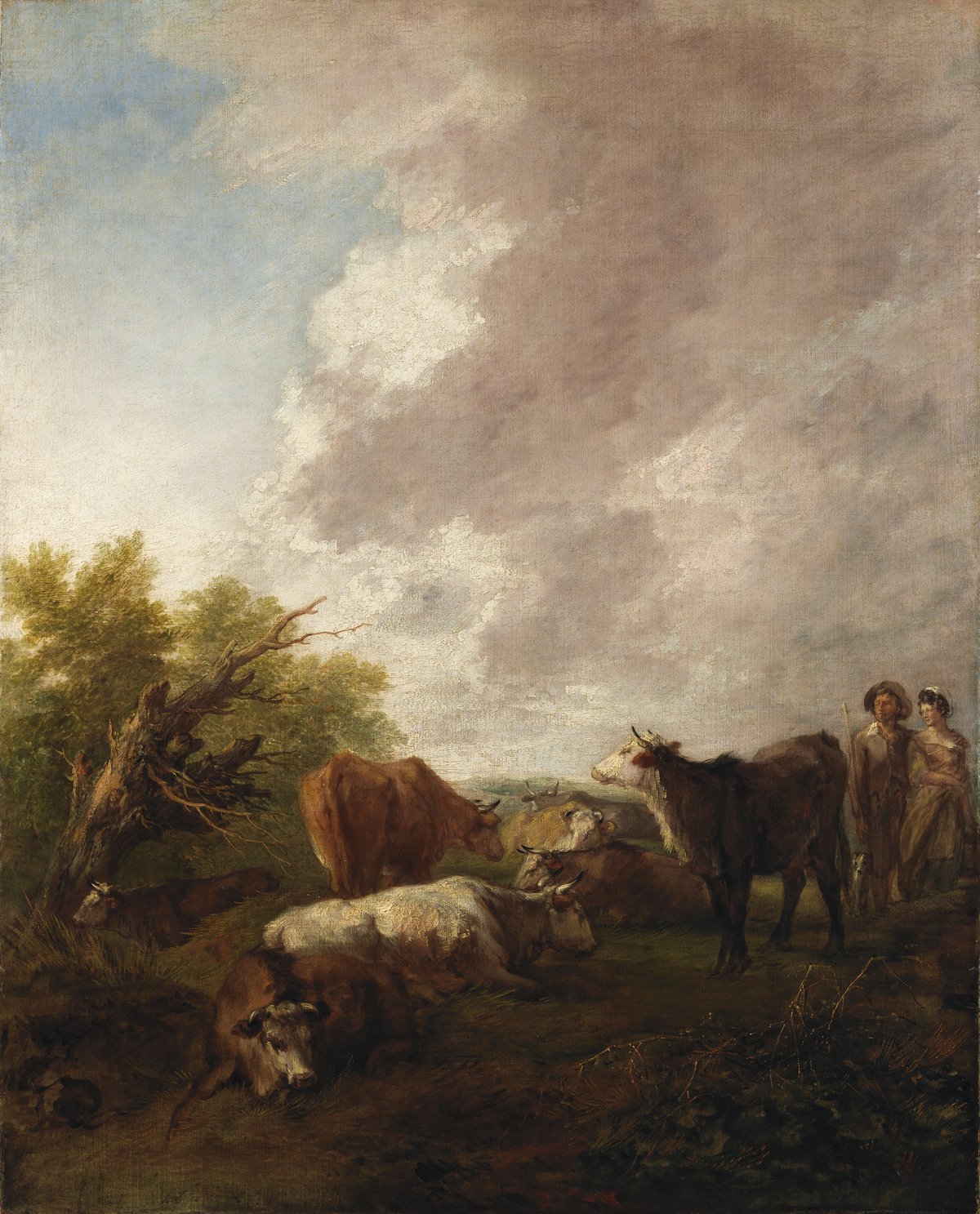Thomas Gainsborough - Landscape with cattle - 1767