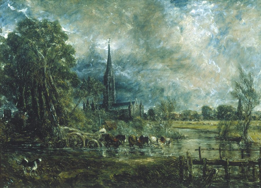 John Constable - Salisbury Cathedral from the Across the Meadows - ca. 1829-30