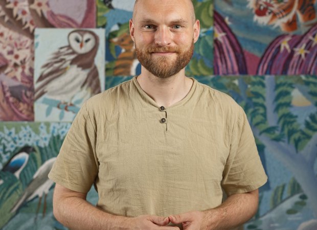 Daniel Arthuis - Ralf Kokke in zijn atelier in Dordrecht - 2024