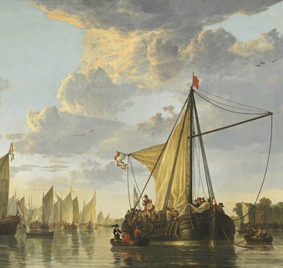 Aelbert Cuyp, De Maas bij Dordrecht. Schilderij te leen van Washington, National Gallery of Art