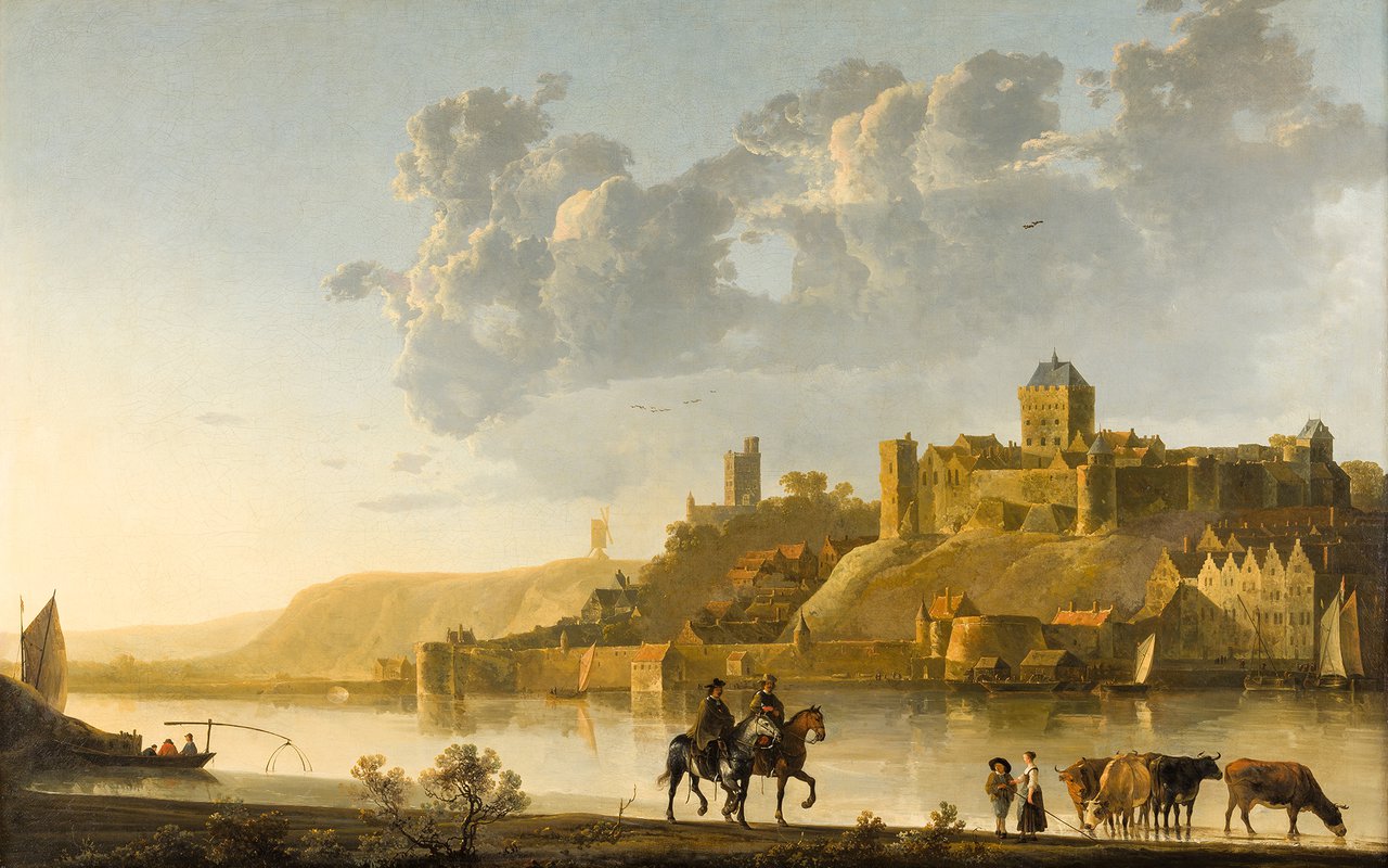 Aelbert Cuyp - Gezicht op het Valkhof vanuit het noordwesten - ca. 1660