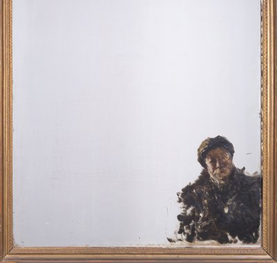 Antonio Mancini - Zelfportret op een spiegel - 1915-1918