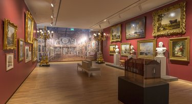 Blik op de tentoonstelling Willem II, kunstkoning