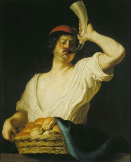 Hoornblazende bakker