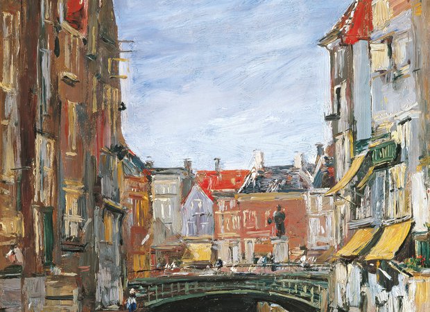 Eugène Boudin, La Place Ary Scheffer, Dordrecht