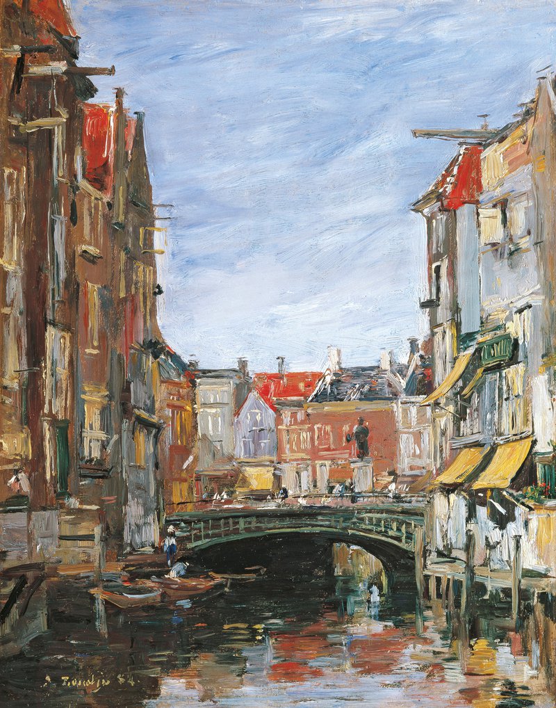 Eugène Boudin, La Place Ary Scheffer, Dordrecht