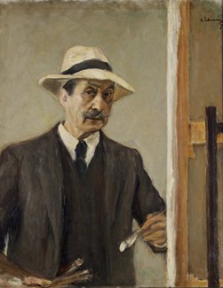 Max Liebermann, Zelfportret met strohoed