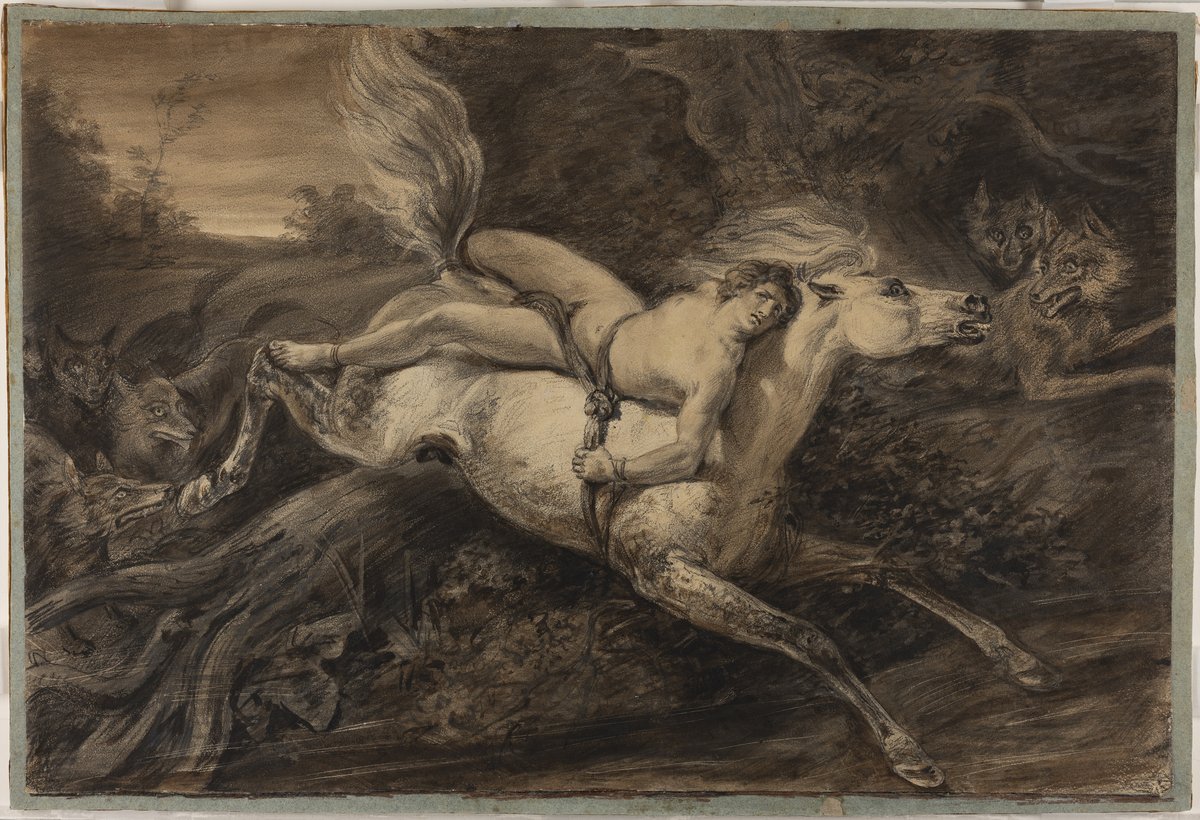 Horace Vernet - Mazeppa en de wolven - 1826