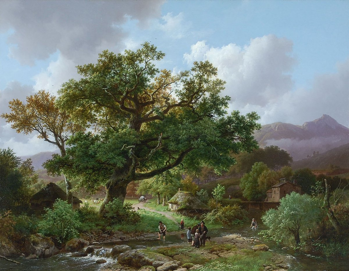 Barend Cornelis Koekkoek, Bosgezicht. - 1848