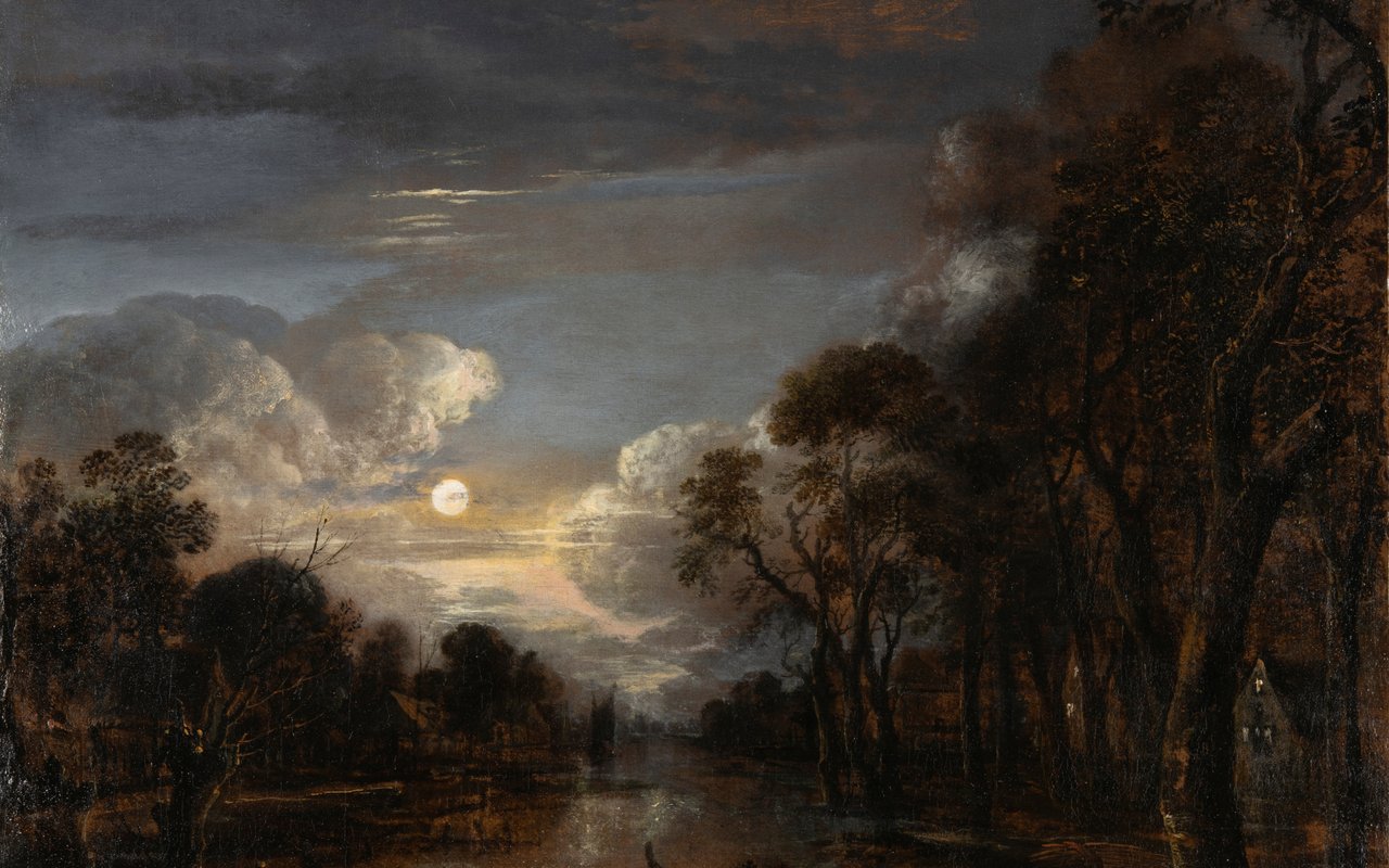 Aert van der Neer, Landschap bij maanlicht