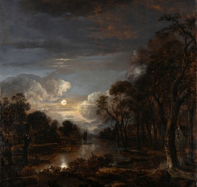 Aert van der Neer, Landschap bij maanlicht