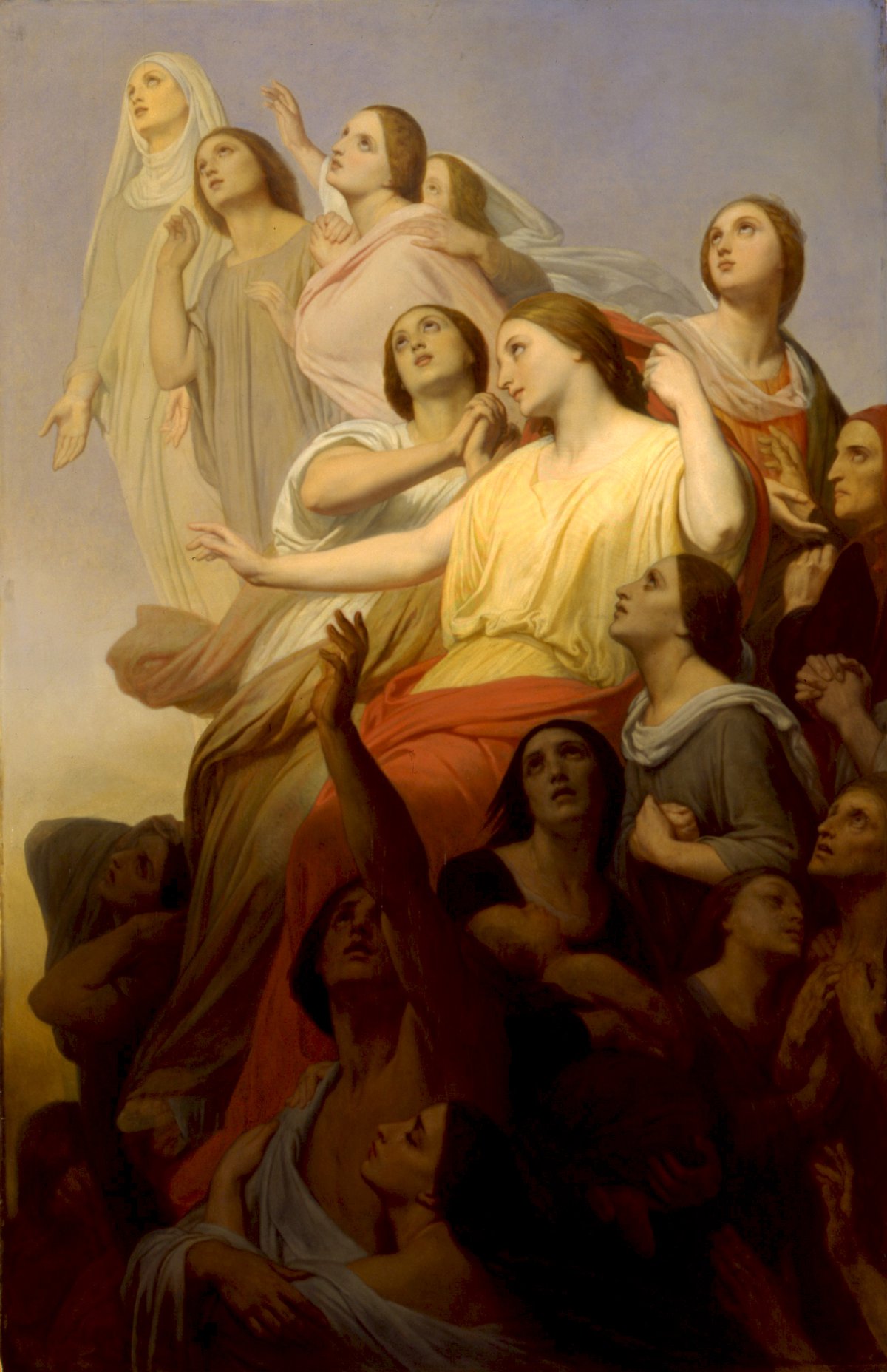 Ary Scheffer - De smarten der aarde verheffen zich ten hemel en veranderen in hoop en gelukzaligheid - 1847