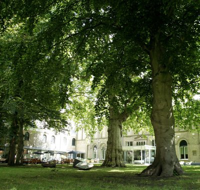 Museumtuin bij het Dordrechts Museum.