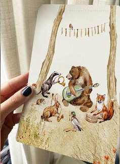 Dierenposter van Sirene Illustraties