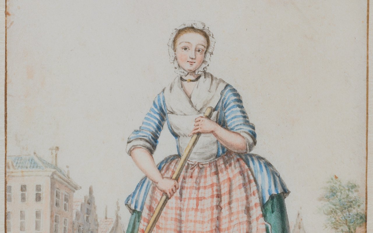 Vrouw met bezem - ca. 1770-1772