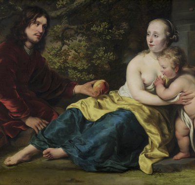 Ferdinand Bol - Portrait of Wigbold Slicher and Elisabeth Spiegel as Paris and Venus - 1656
