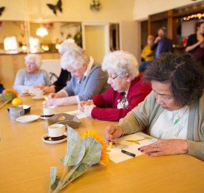 Kunst op de koffie. Foto Iris Duvekot