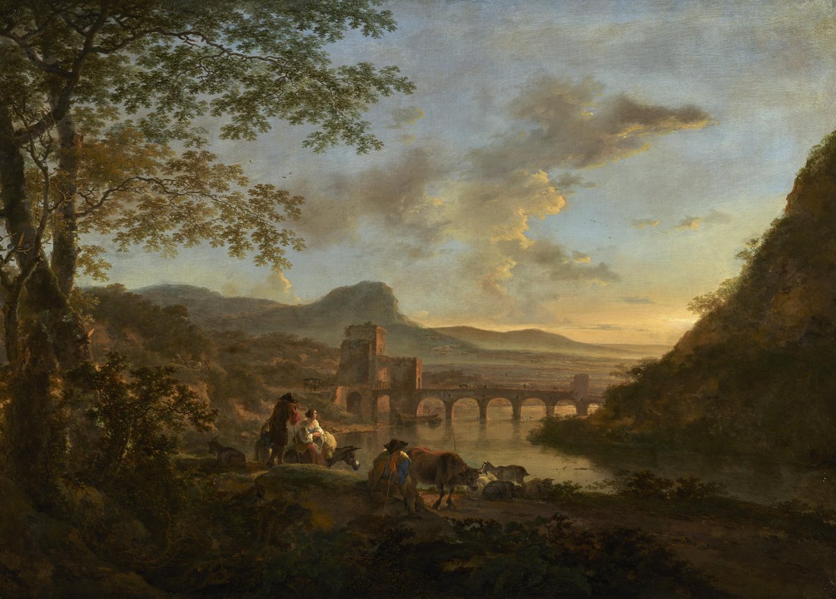Jan Both - Italiaans landschap met Ponte Molle - ca. 1650-'52