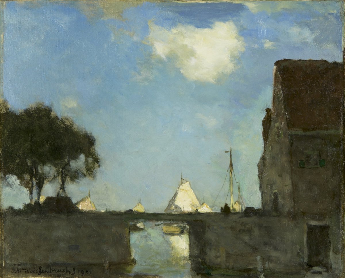 Jan Hendrik Weissenbruch - At Noorden near Nieuwkoop - 1901