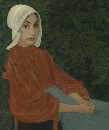 Portret Karen door Jan Veth. Te zien in Dordrechts Museum tijdens de tentoonstelling 'Door het oog van Jan Veth'.