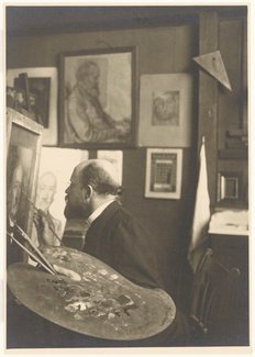 Jan Veth in zijn atelier
