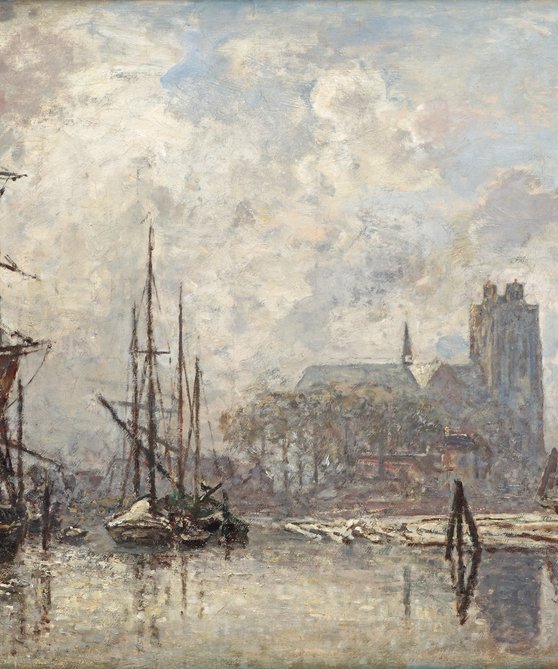 Johan Barthold Jongkind - Le port de Dordrecht - 1869