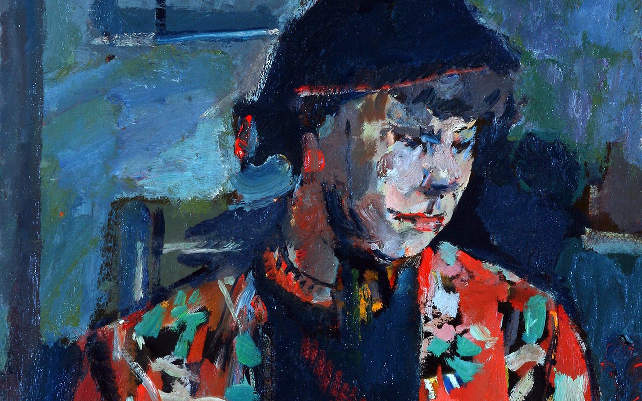 Kees Verwey - Portret Jeanne Verwey-Tilbuscher - 1951