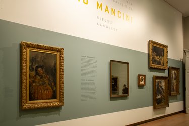 Verschillende werken van Mancini op de Willaertswand