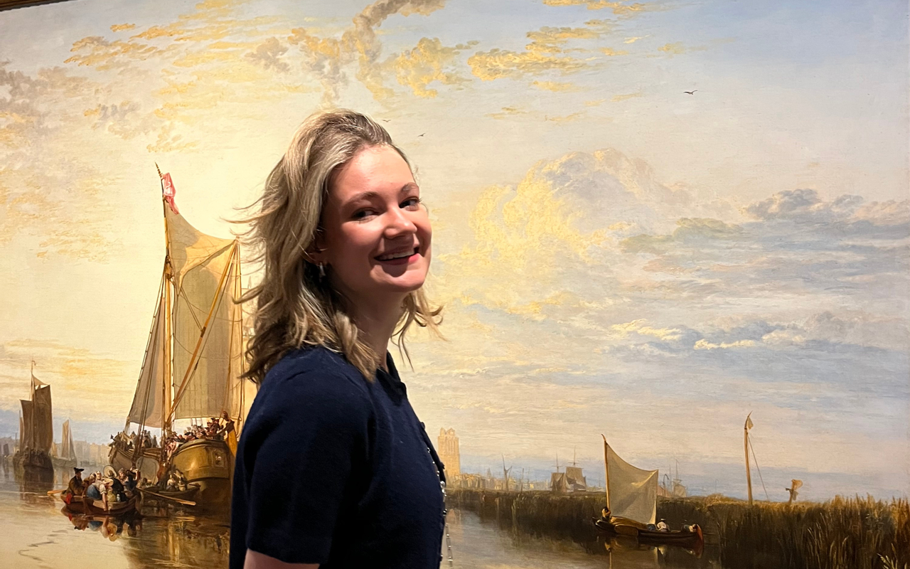 Bezoeker bij Dort, or Dordrecht: The Dort Packet-Boat from Rotterdam Becalmed - 2026