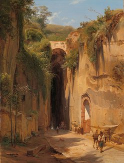 Antonie Sminck Pitloo, La Grotta di Posillipo bij Napels