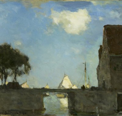 Jan Hendrik Weissenbruch - Te Noorden bij Nieuwkoop - 1901