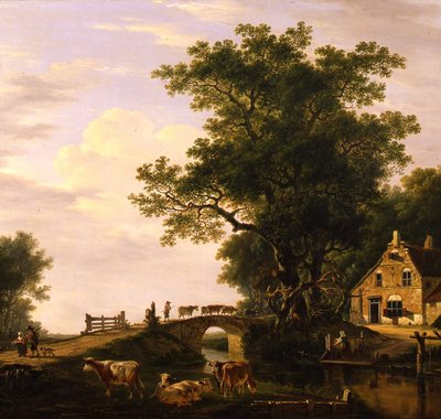Jacob van Strij - Zomergezicht buiten Dordrecht - ca. 1800-1815