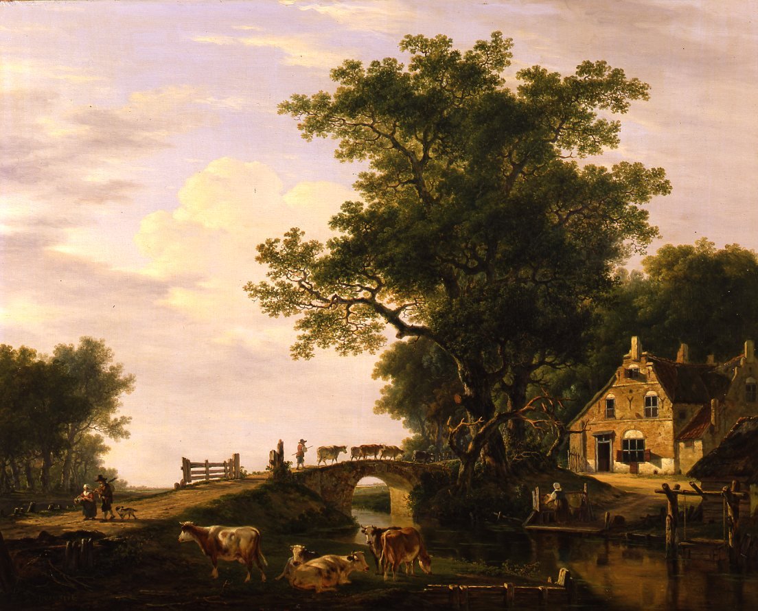 Jacob van Strij - Zomergezicht buiten Dordrecht - ca. 1800-1815