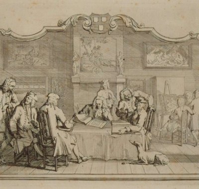 Aert Schouman - St. Lucas Broederschap te Dordrecht - 1736