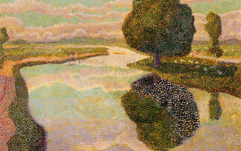 Jan Toorop - Landscape with canal - 1889