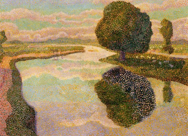 Jan Toorop - Landscape with canal - 1889