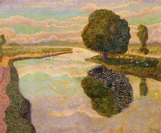 Jan Toorop - Landschap met vaart